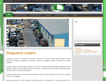 Tablet Screenshot of desguaceslozano.com